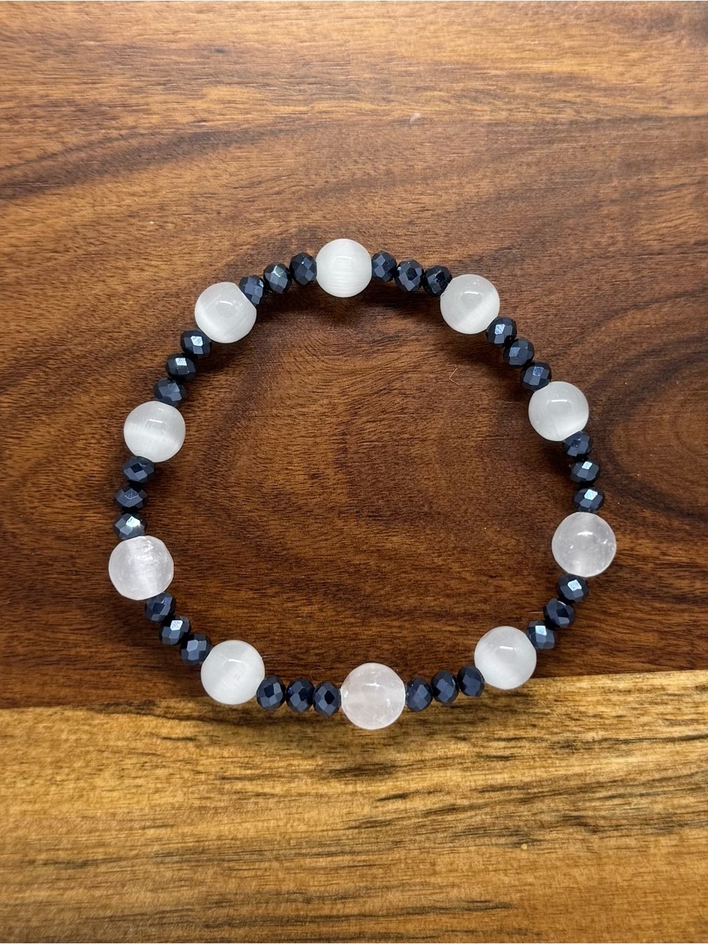 ✨ Handmade Selenite Stretch Bracelet ✨